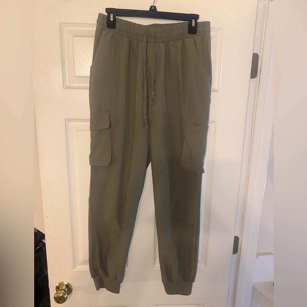 Green joggers